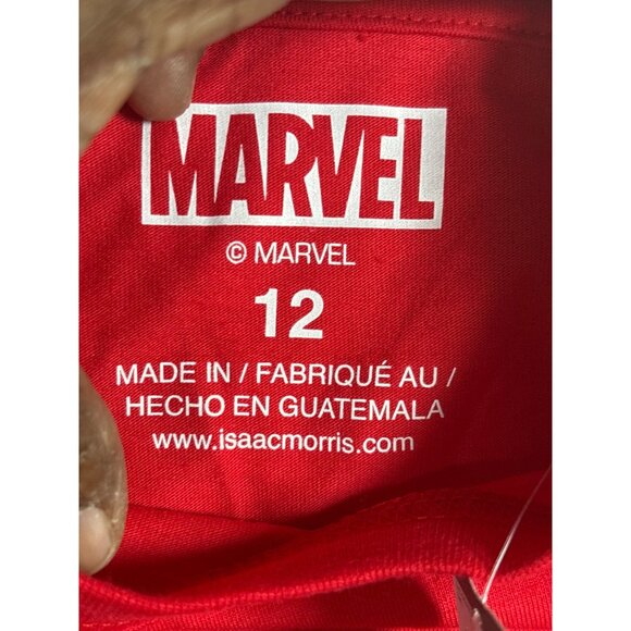 Marvel Spider-Man Graphic Red T-Shirt Size 12 Youth - Picture 3 of 9